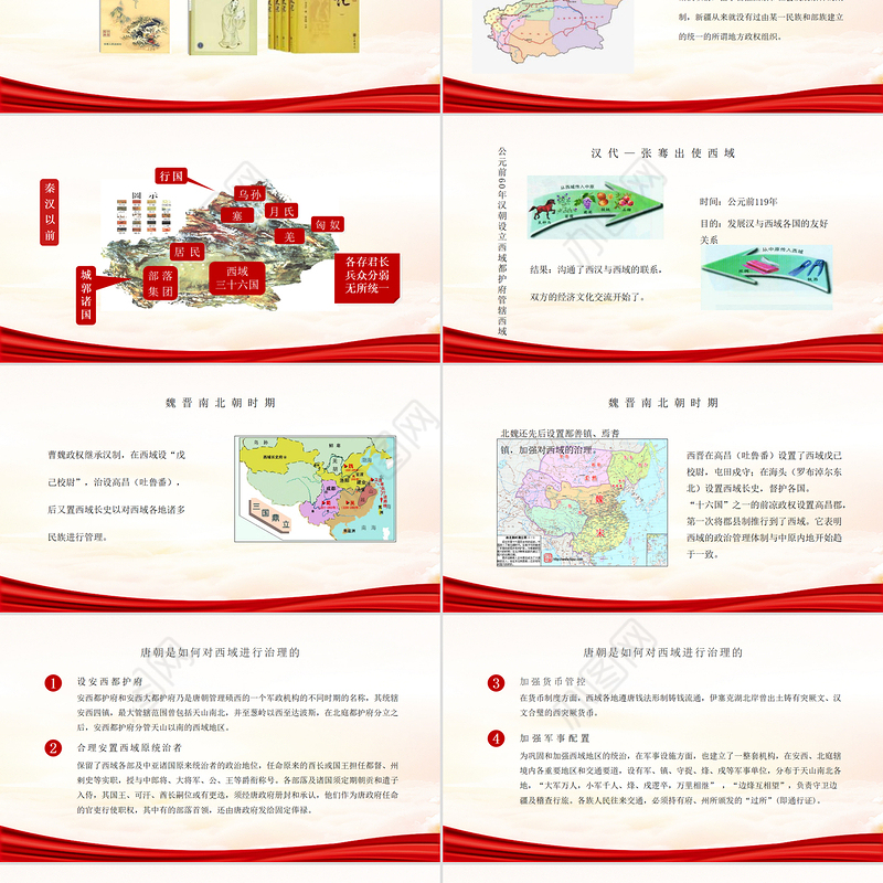 红色党政风地域党课之正确认识新疆四史筑牢中华民族共同体意识新疆党课PPT