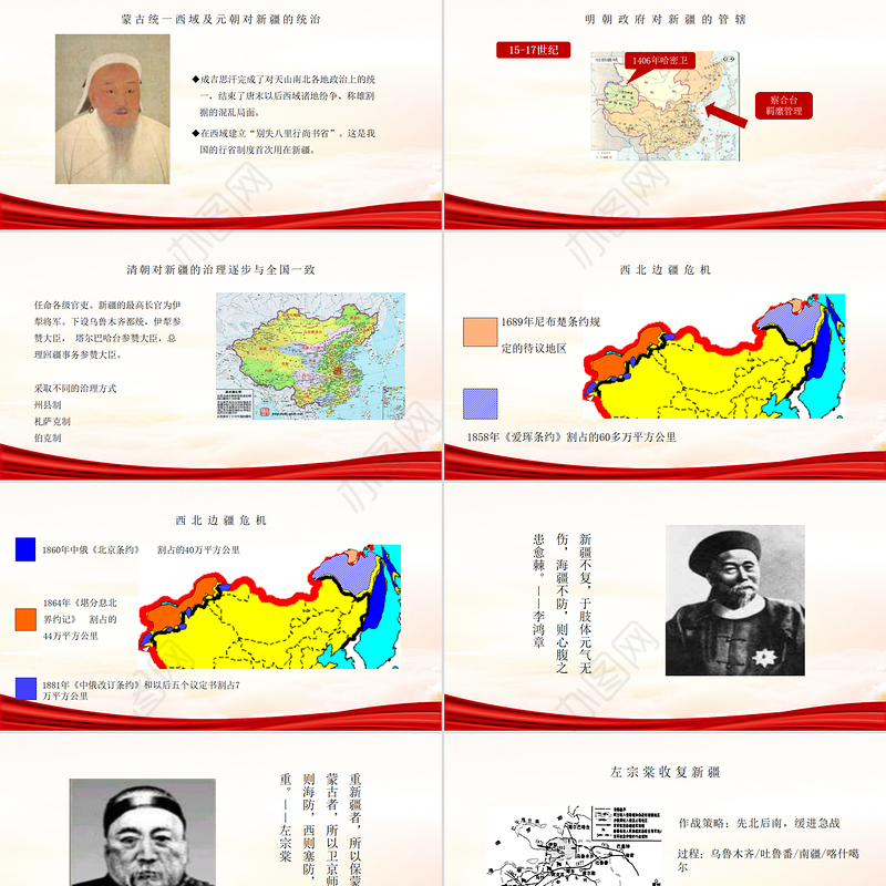 红色党政风地域党课之正确认识新疆四史筑牢中华民族共同体意识新疆党课PPT