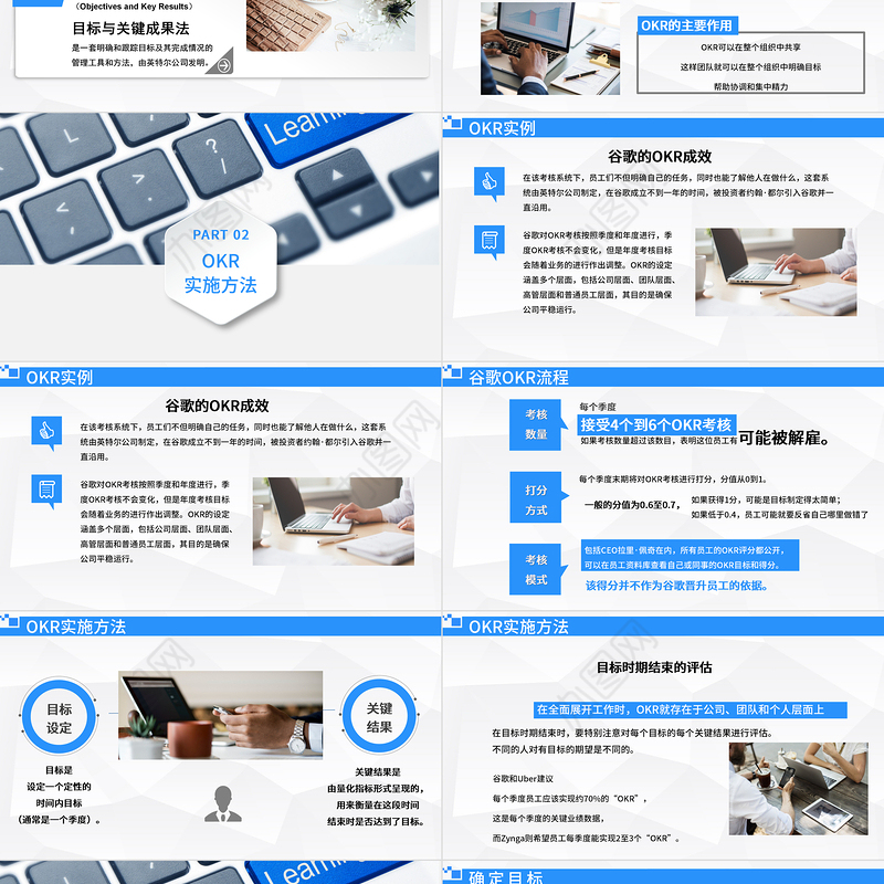企业培训之OKR工作法目标与关键结果法PPT模板