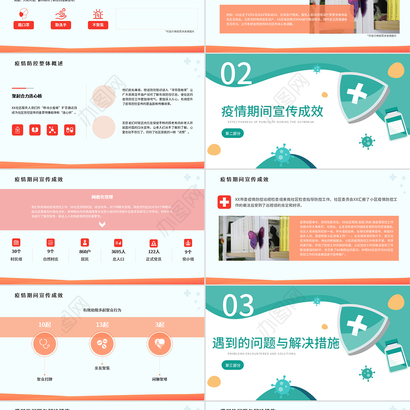 2019蓝色论文辩论PPT模板