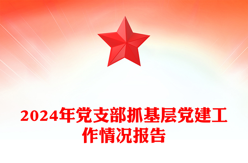 2024年党支部抓基层党建工作情况报告