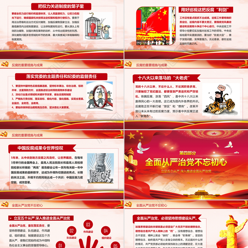 全面从严治党党建党风廉洁廉政建设党课PPT