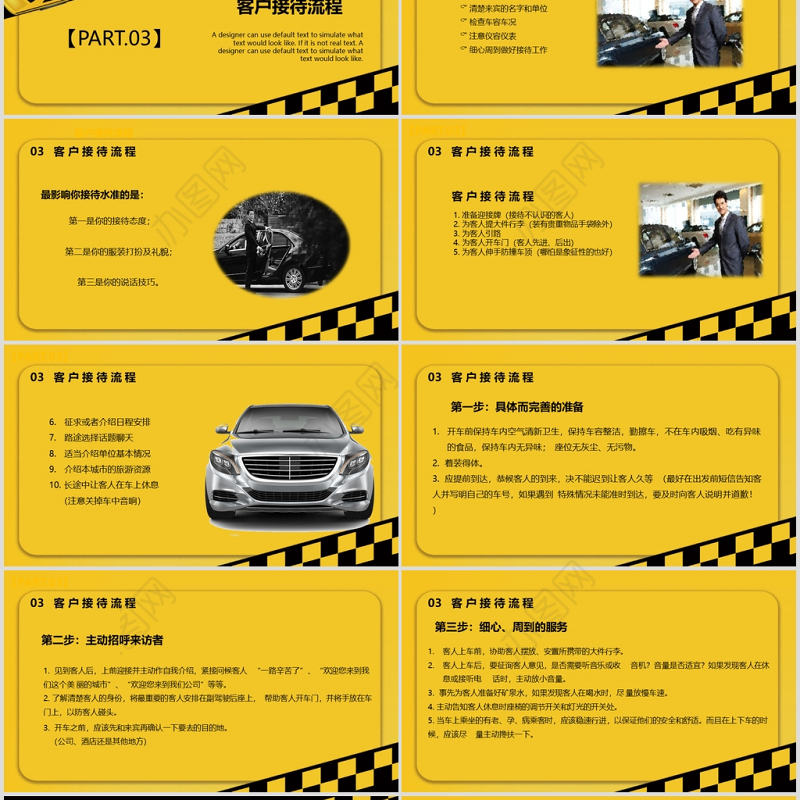  商务企业司机礼仪培训PPT模板