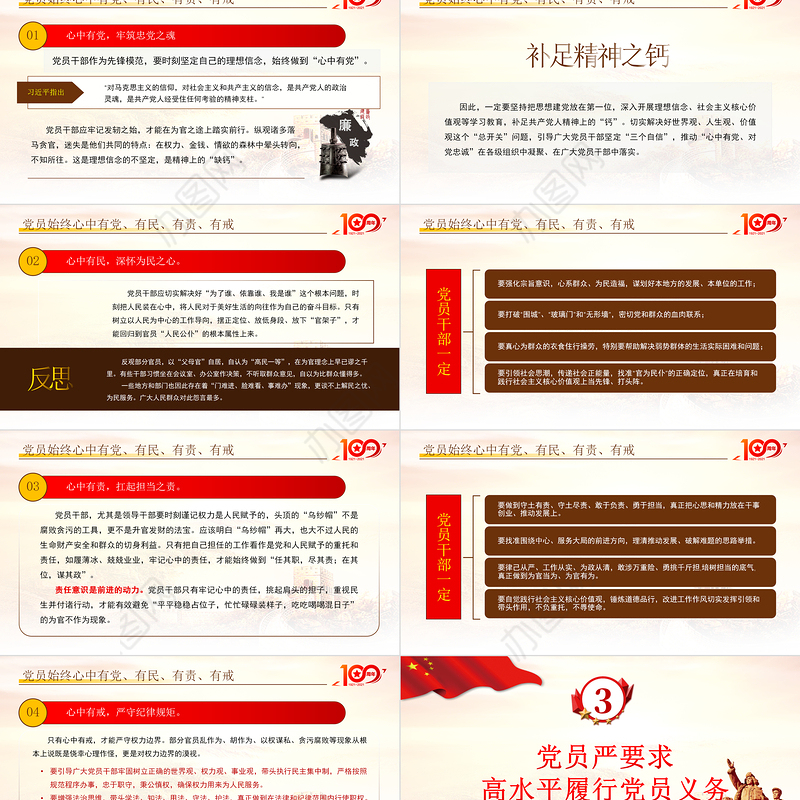 2021学党史增党性作表率争做新时代优秀共产党党员党课PPT课件