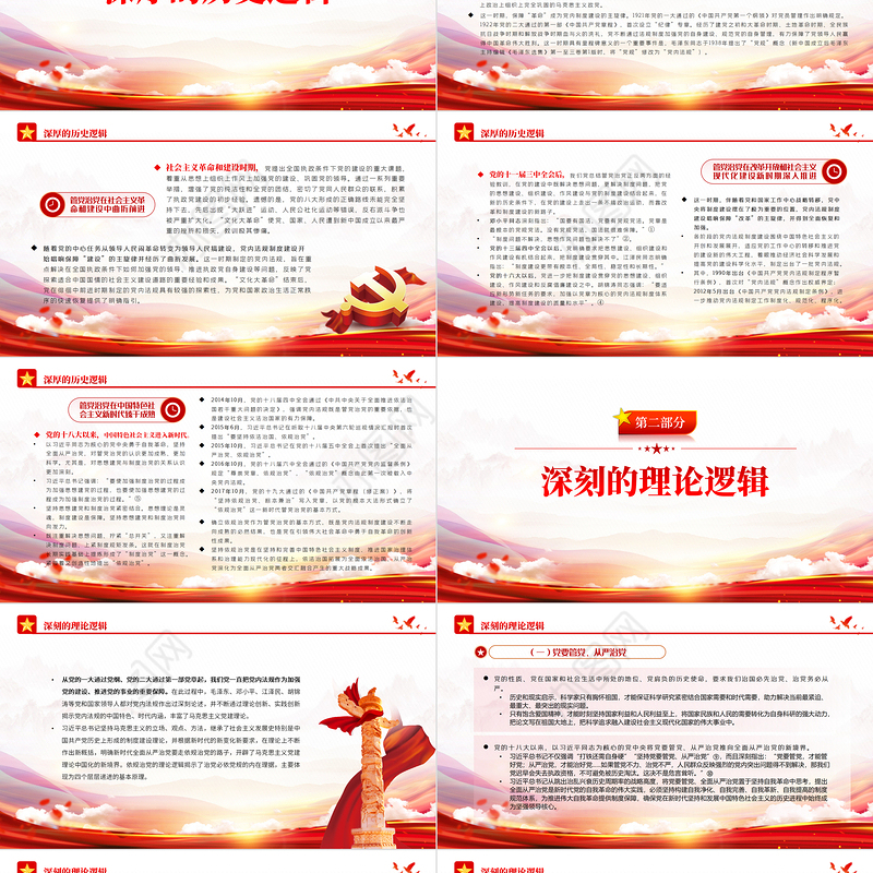 中国共产党依规治党的历史逻辑、理论逻辑、实践逻辑PPT党政风党支部主题党日专题党课