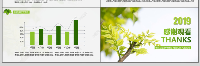 绿色商务风招商融资通用PPT模板