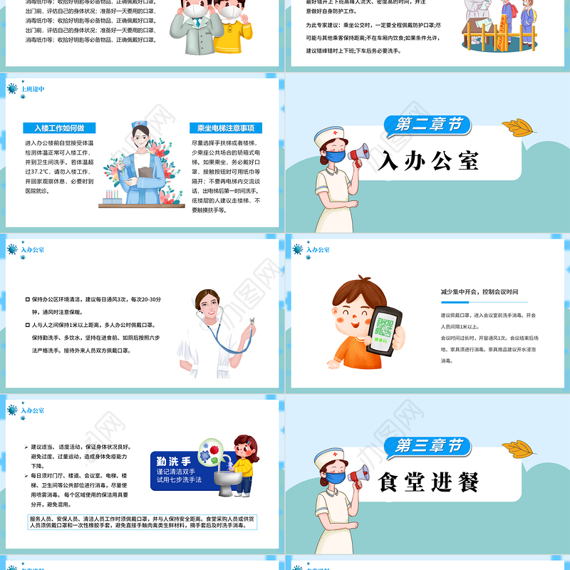 2022返岗复工预防指南PPT简洁大气风范岗复工注意事项专题课件模板