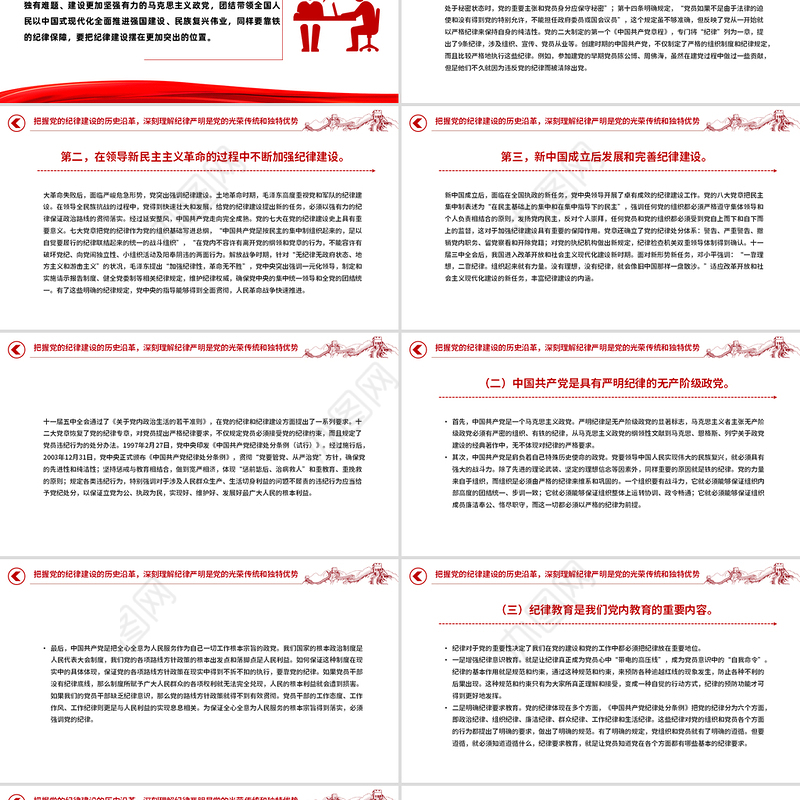 红色党政风重温光辉历程继承光辉传统争做先锋模范PPT建党104周年课件