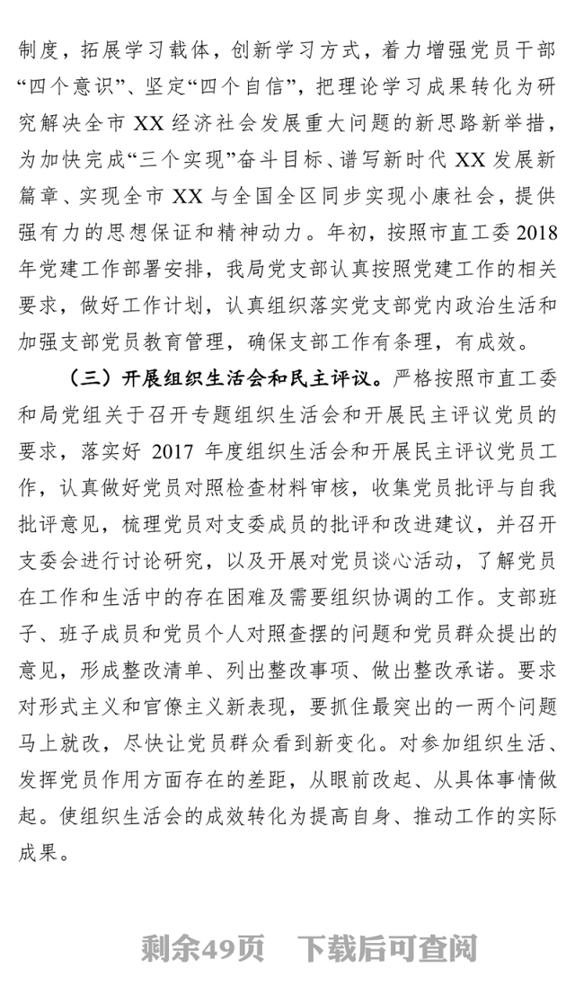 年党支部党建工作总结