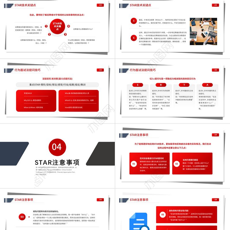 2021企业star原则工作总结PPT