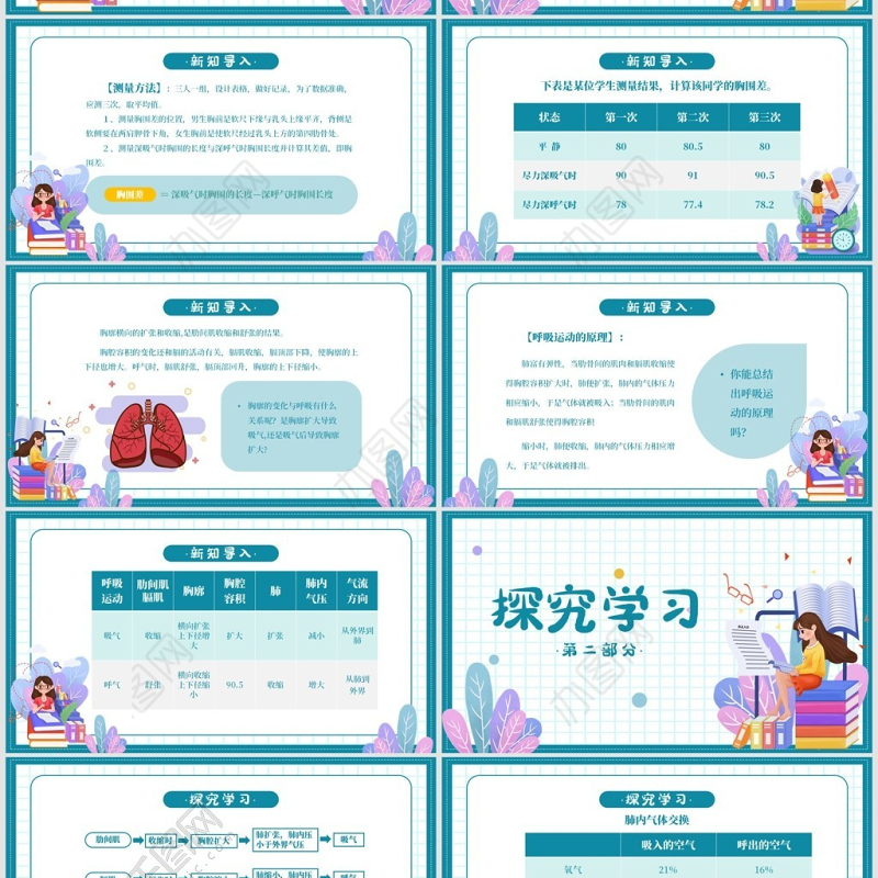 七年级生物发生在肺内的气体交换PPT课件