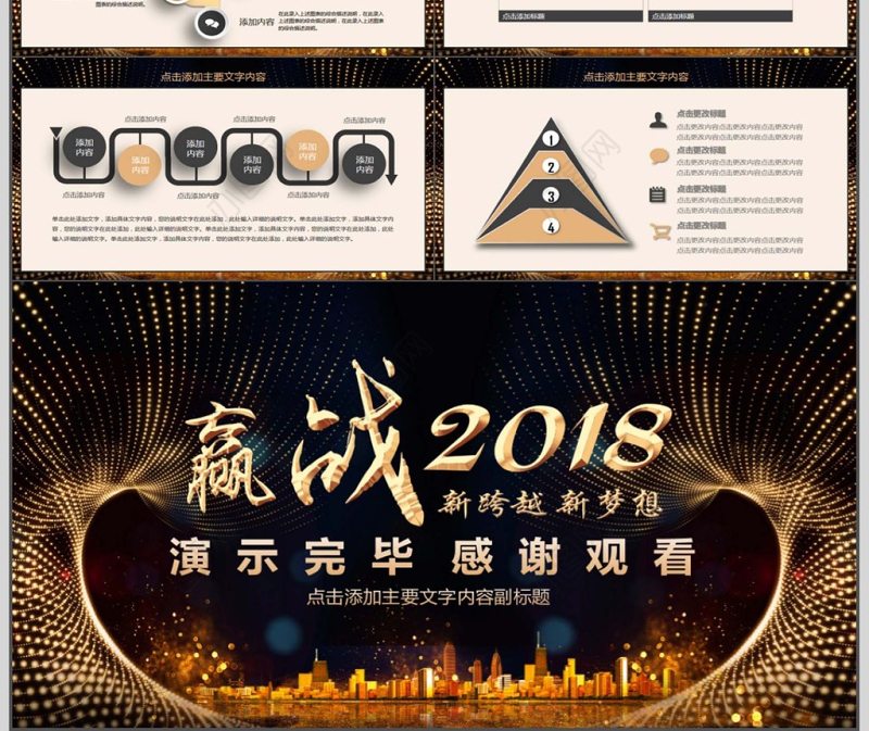 2018跨越成长年会动态PPT