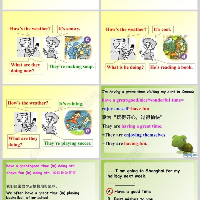  It is raining英语课件PPT模板