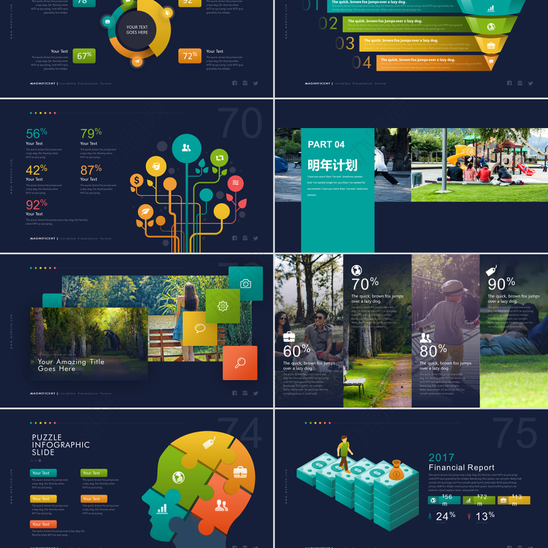 互联网+社区O2O物业商业计划书动态PPT模版