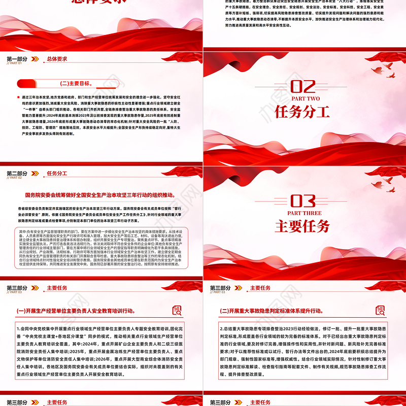 精美简约安全生产治本攻坚三年行动方案（2024--2026）PPT课件