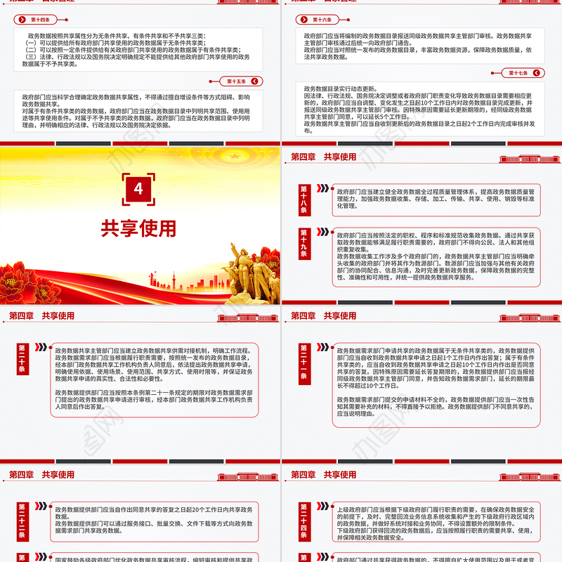 精品《政务数据共享条例》PPT法律法规课件下载