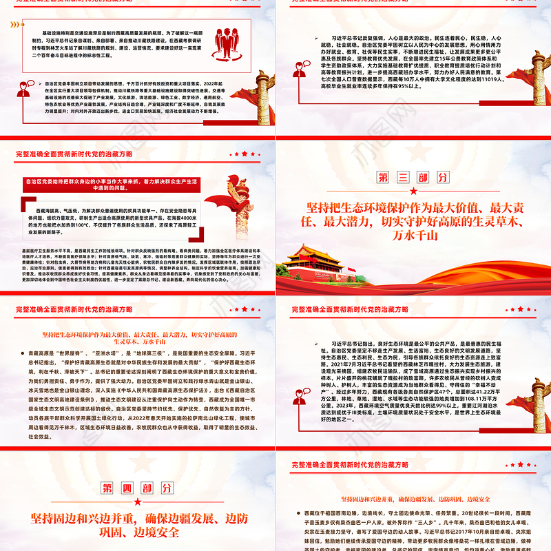 2024新时代党的治藏方略PPT精美大气奋力建设社会主义现代化新西藏微党课