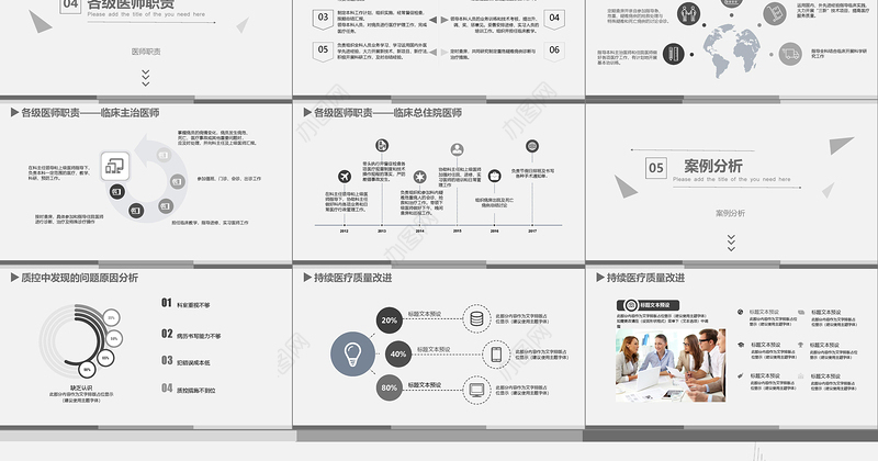 2021全面质量管理PPT白色简约线条汇报模板