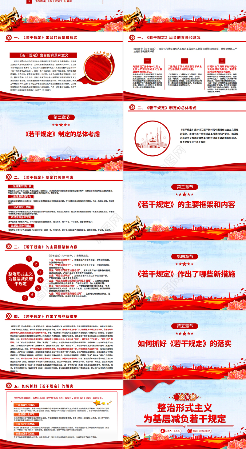 解读《整治形式主义为基层减负若干规定》PPT课件