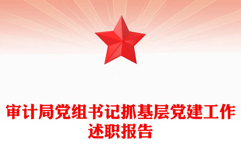 审计局党组书记抓基层党建工作述职报告