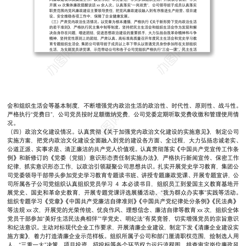 公司政治生态分析研判报告