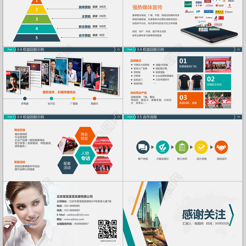 大气商务招商合作方案PPT模板