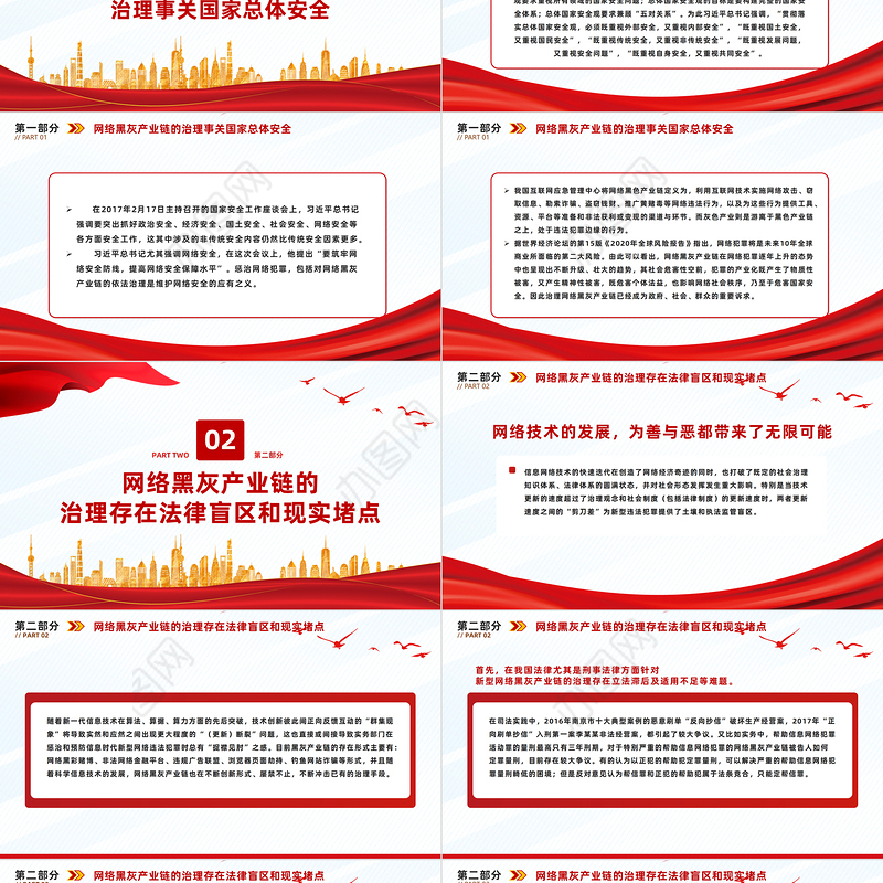 2023总体国家安全观视域下网络黑灰产业链的治理PPT课件