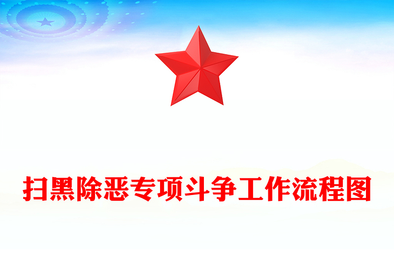 扫黑除恶专项斗争工作流程图