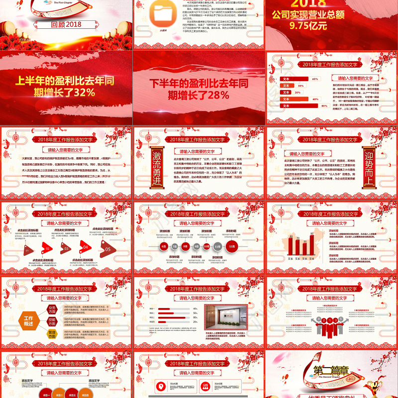2018狗年年会开门红颁奖典礼总结ppt