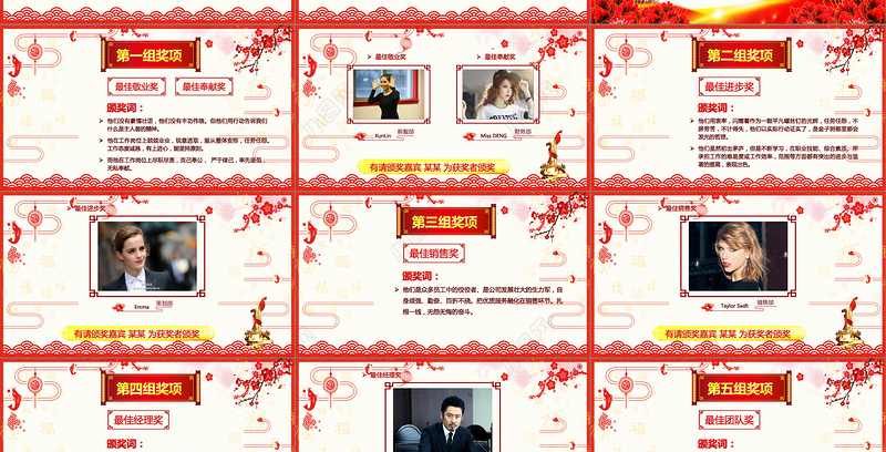 2018狗年年会开门红颁奖典礼总结ppt