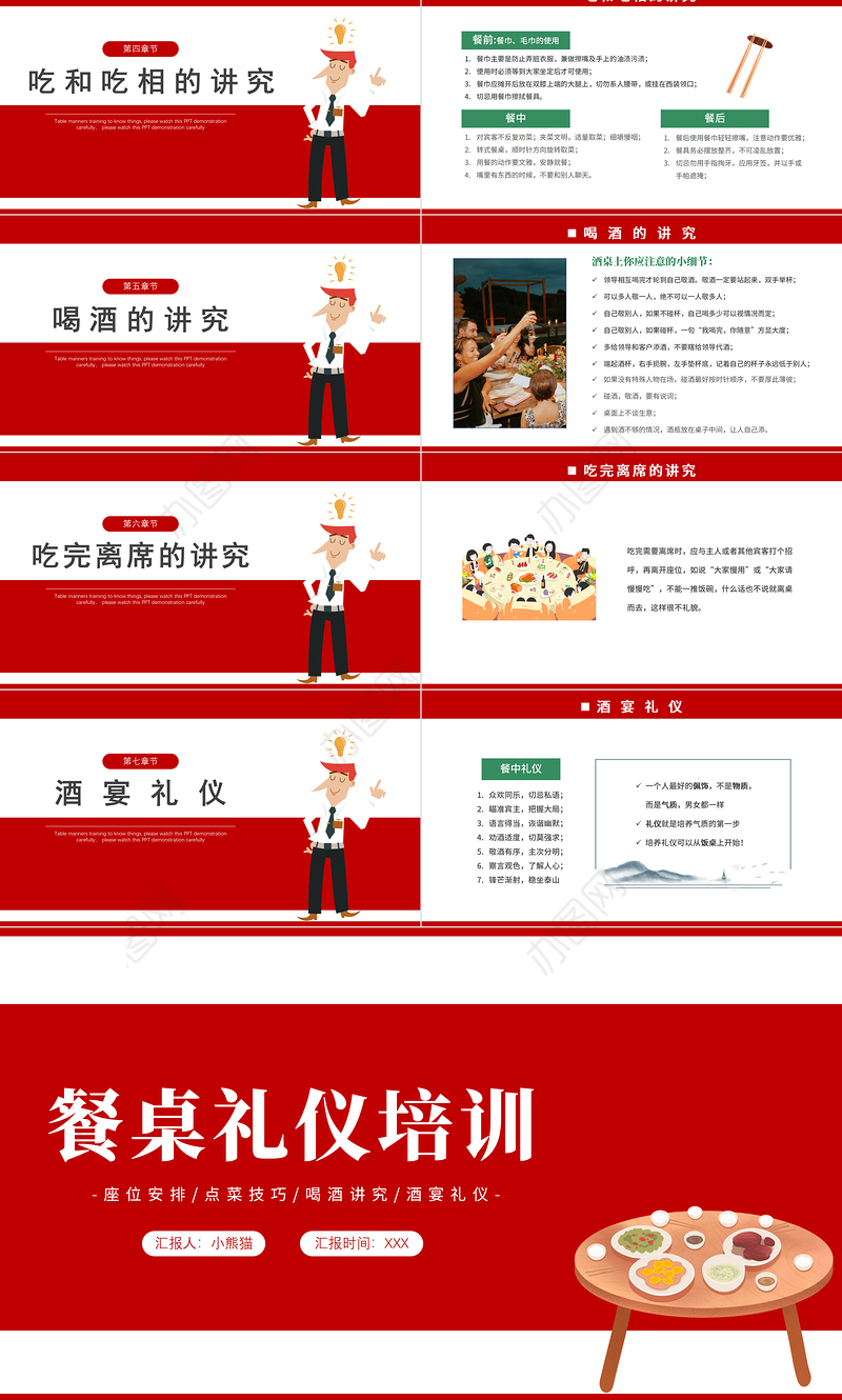 2022餐桌礼仪培训PPT餐桌礼仪培训课件模板