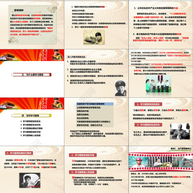 学习雷锋精神党课PPT课件