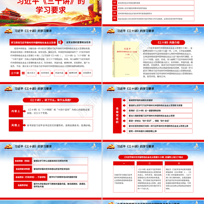 原创新时代中国特色社会主义思想三十讲ppt