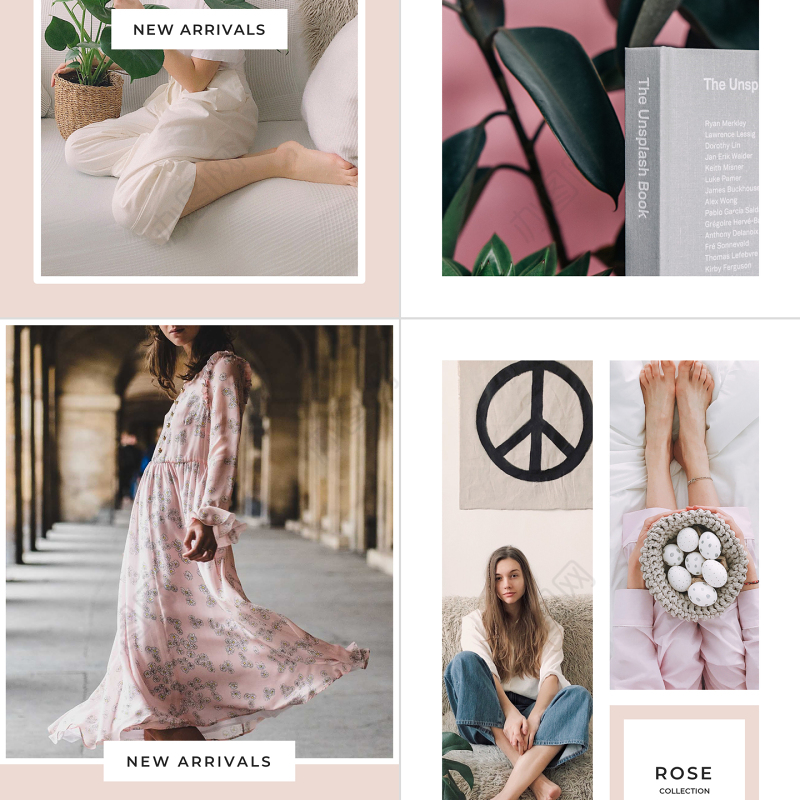 原创A4竖版粉色时装品牌宣传时尚PPT模板