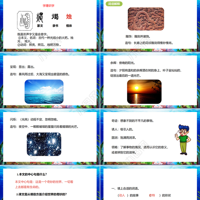 2022我们奇妙的世界PPT第22课小学三年级语文下册部编人教版教学课件