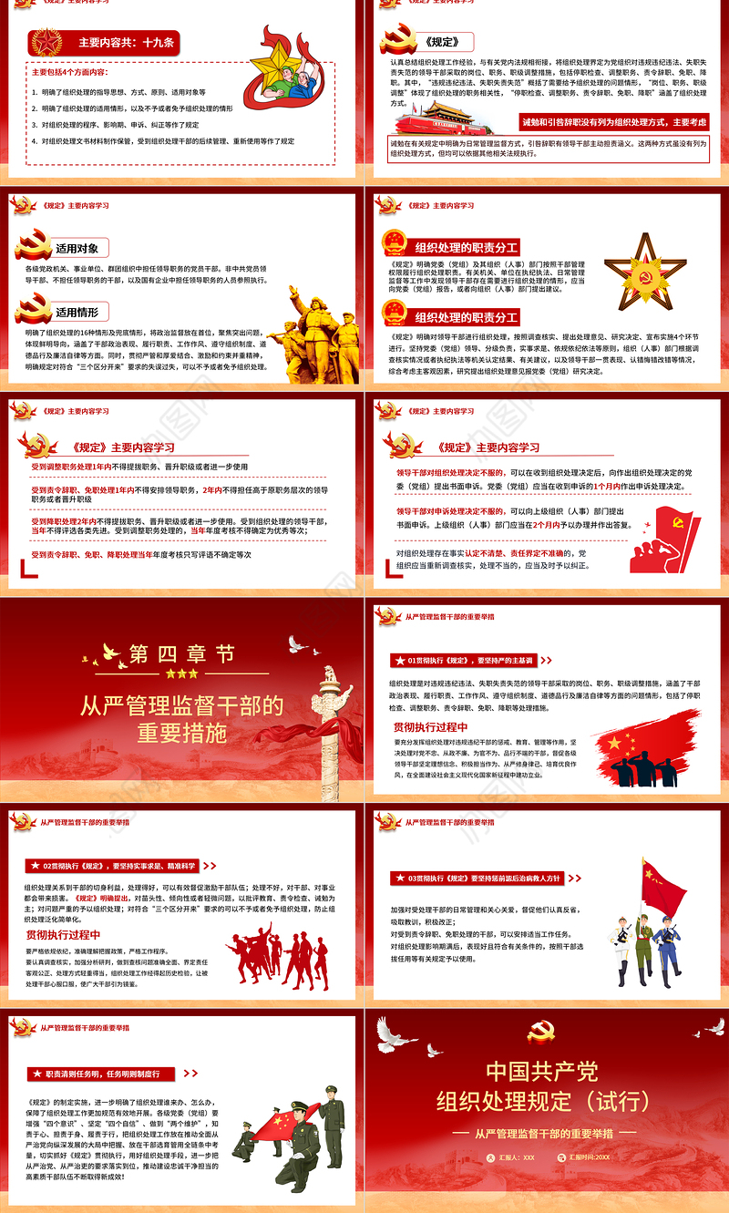 2021学习解读中国共产党组织处理规定（试行）PPT从严管理监督干部的重要举措
