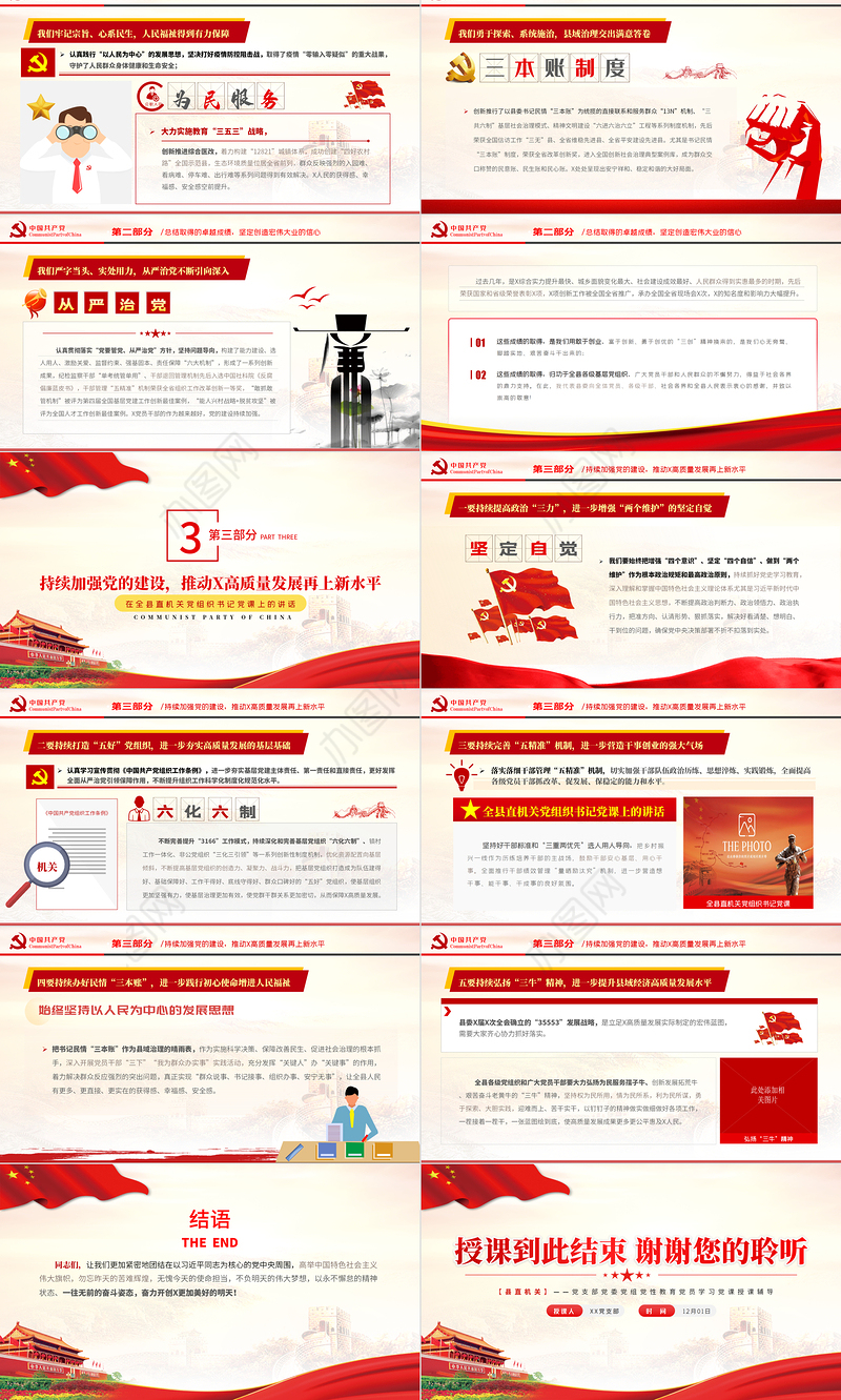 2021全县直机关党组织书记党课PPT党支部党委党组党性教育党员学习党课授课辅导课件