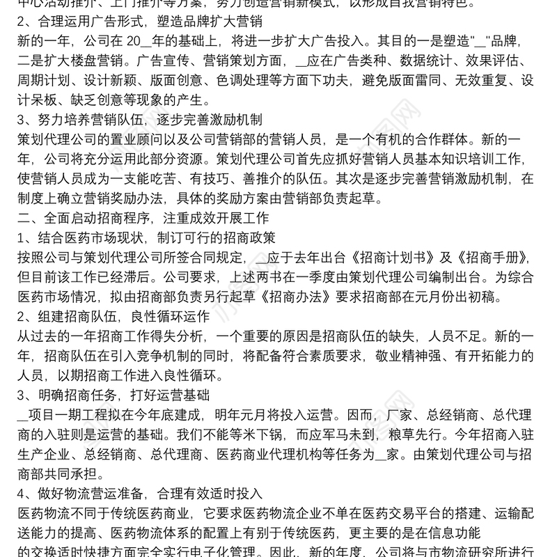 企业年度总结及2021工作计划13篇