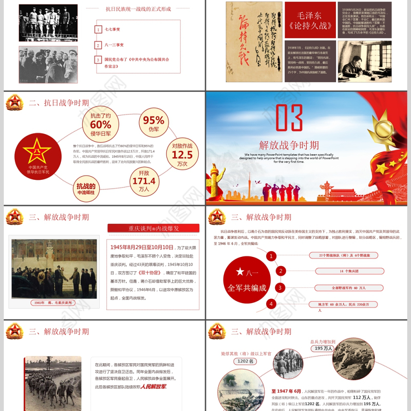 维护核心听党指挥部队军队主题PPT模板