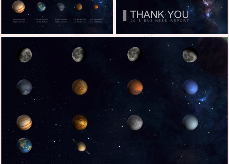 震撼动感星空宇宙商务科技汇报ppt模板