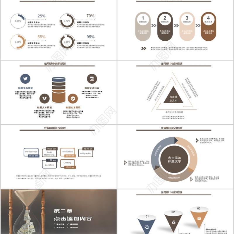 2018简约企业员工时间管理培训ppt模板