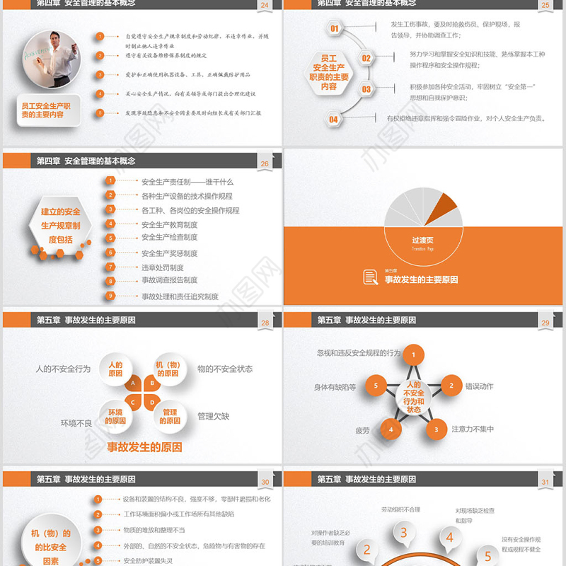 水墨儿童教育教师通用说课模板幻灯片