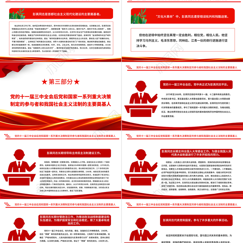 2022永远站在党和人民事业的最前线PPT党建党政风纪念彭真同志诞辰120周年专题党课党建课件