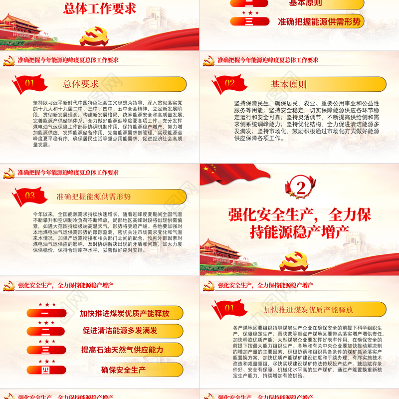 关于做好2021年能源迎峰度夏工作的通知专题PPT模板