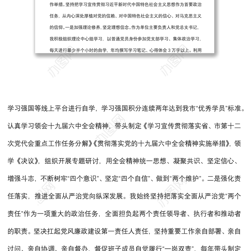 领导干部个人政治自画像