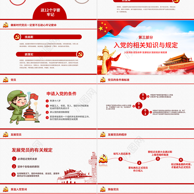 党性修养党风廉政反腐倡廉党建党政专题微党课PPT