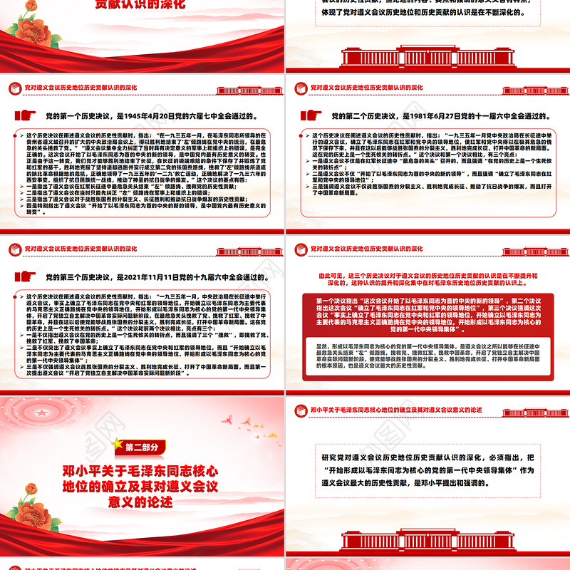 纪念遵义会议90周年PPT党政风遵义会议最大的历史性贡献课件下载