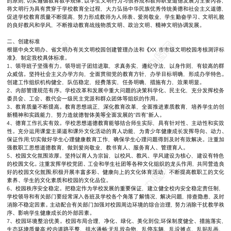 小学有关开展文明校园创建活动情况说明报告三篇