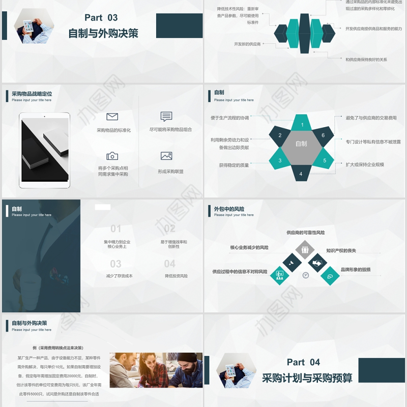 公司企业采购培训PPT模板