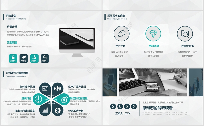 公司企业采购培训PPT模板